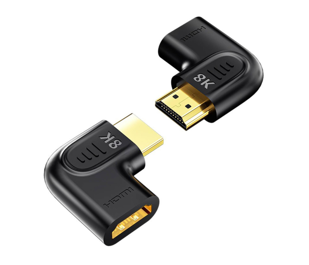 Unitek Adapter kątowy płaski 8K HDMI 90 i 270 stopni - 1455216 - zdjęcie